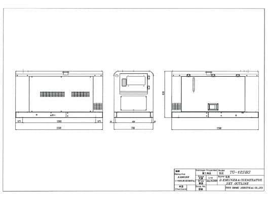 Дизельный генератор TOYO TG-12SBS - миниатюра 4