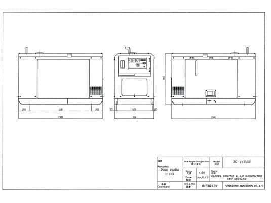 Дизельный генератор TOYO TG-14SBS - миниатюра 4