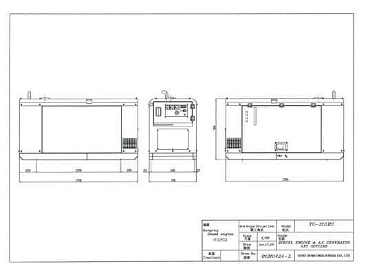 Дизельный генератор TOYO TG-21SBS - миниатюра 4