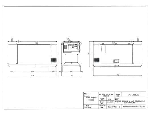 Дизельный генератор TOYO TG-28TBS - миниатюра 4