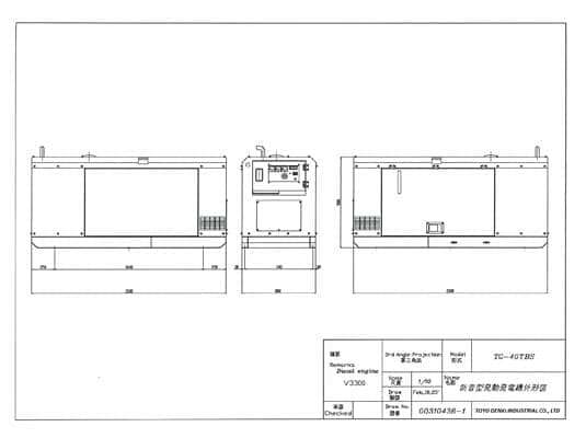 Дизельный генератор TOYO TG-40TBS - миниатюра 4